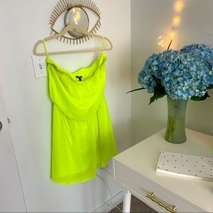 Bright neon express tube dress
